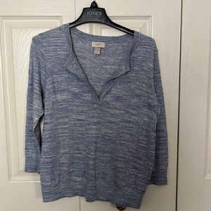 Blue Heather sweater LOFT size L